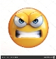Сердитий emoji ізольовані на білому тлі, пустотливий смайлика 3d-рендерінг  171021472
